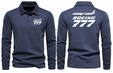 BOEING 777 LONG SLEEVE POLO